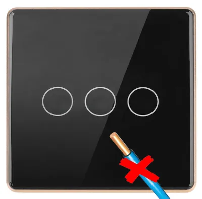 Produktbild von Tuya 3-Kanal WLAN RF Touch Schalter Ohne Neutralleiter