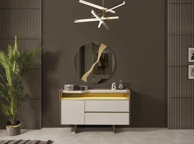 Produktbild von Kommode Luxus Sideboard  Holz Design Schlafzimmer Kommode Stil Modern