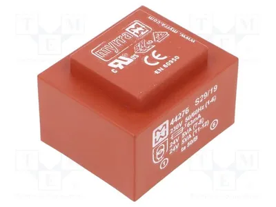 Image de Transformateur : isolé ; 10 VA ; 230 VCA ; 24 V ; 24 V ; 208 mA ; 208 mA ; pour circuit imprimé 44276. Transformateurs pour circuit imprimé