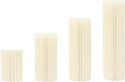 Obrázek produktu pro Válcový podstavec na květiny, moderní design, robustní konstrukce, mléčně bílá, mléčně bílá