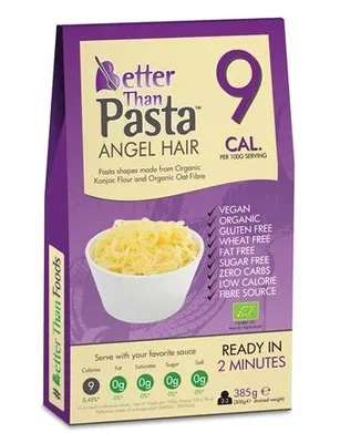 Produktbild von ANGEL HAIR-NUDELN (KONJAK) GLUTENFREI 385 g (300 g) – BETTER THAN FOODS