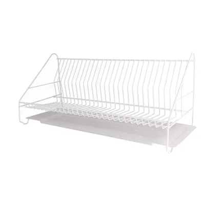 Obrázek produktu pro Stojan na talíře s odkapávačem na nádobí 58 x 24 cm Kovový