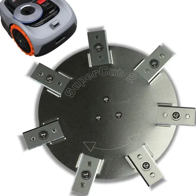 Mähroboter-Messerscheibe Edelstahl/Alu, 6 Messer, für Segway Navimow i105/i108E