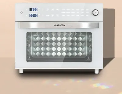 Produktbild von Klarstein Vigor Air Heißluftfritteuse XXL, Airfryer mit 1800 W, Heissluftfriteuse 30 Liter, 18 Programme, Ober- und Unterhitze, weiß