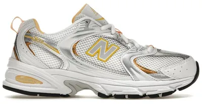 Produktbild von New Balance 530 White Vibrant Apricot Silver Metallic - EU 43