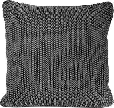 Produktbild von nielsen HOME Kissen Nika gestrickt,50x50cm,Dunkelgrau(Farbeffekt),100%Baumwolle,Strick,® Standard 100,Füllkissen