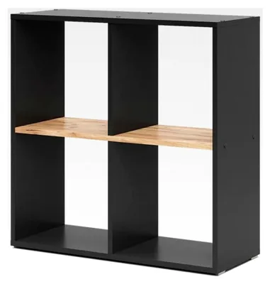 Produktbild von Raumteiler Tetra, Anthrazit/Goldkraft Eiche, 72,6 x 72 cm