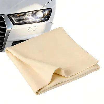 Image de Lingettes nettoyantes pour cuir (pour vitres en cuir), 30x40 cm, couleur bleue