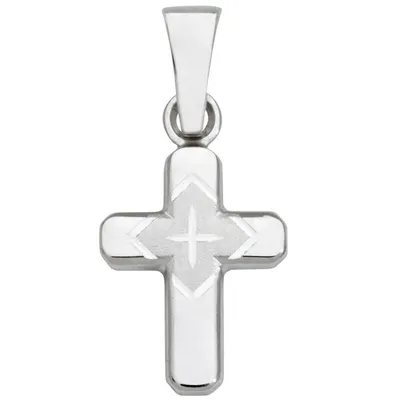 Produktbild von Miamar K32 Kinder Anhänger Kreuz 14 Karat (585) Weißgold