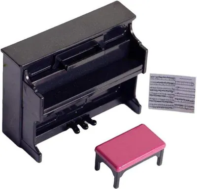 Produktbild von Klavier Keyboard Spielzeug Miniatur Piano Schwarz für Kinder