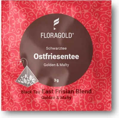 Produktbild von Floragold Schwarztee Ostfriesentee, 100er Pyramidenbeutel