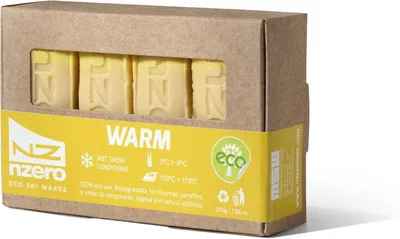 Obrázok produktu pre Vosky na lyže, ekologické, 4 kusy po 50 g, vhodné pre lyžovanie za mokrého snehu