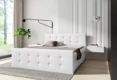 Obrázek produktu pro Postel SCARLETT - 200x220, bílá + topper