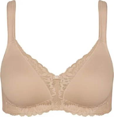 Produktbild von Triumph Damen Bügelloser BH Modern Lace+Baumwolle - NEUTRAL BEIGE - Größe 90D