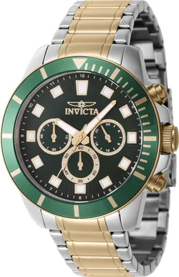 Obrázek produktu pro Invicta Pro Diver 46048 - Pánské Náramkové Hondiky - Quartzové - Nerezová ocel s zelen