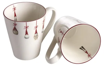 Zdjęcie produktu dla Nääsgrändsgarden Tasse Weihnachtswichtel, 2er Set. H.10 cm, 30cl 108100