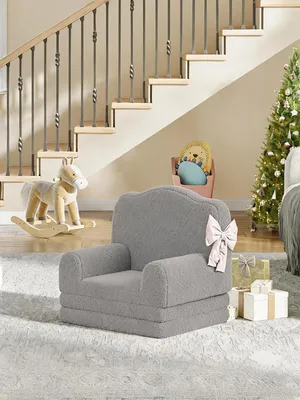 Produktbild von Kindersofa 120x43x45 cm Kinderstuhl Couch für Kinderzimmer Kleinkinder grau
