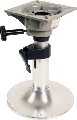 Produktbild von Allpa Aluminium Belle Deluxe Verstellbares Stuhlbein, H=310-450mm 360° Drehscheibe, Aluminium