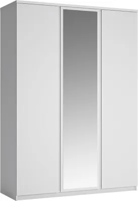 Produktbild von Kleiderschrank 3-türig in weiß FORTALEZA-129, B/H/T ca. 155,3/220/58 cm
