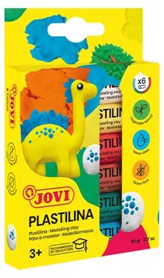Produktbild von Jovi PLASTILINA Knetmasse 6er Schachtel, farbig sortiert