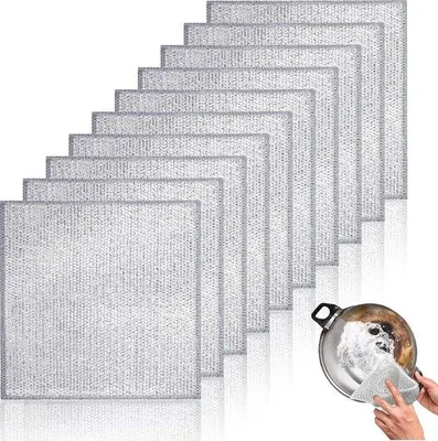Produktbild von Reinigungstücher 20x20cm silber multifunktional