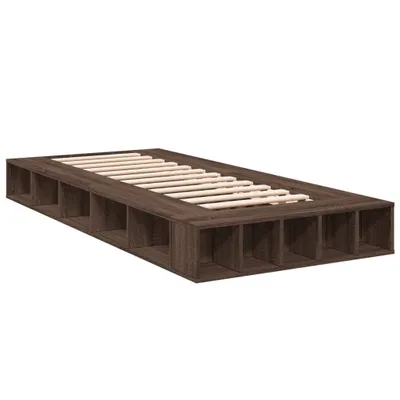 Produktbild von Bettgestell Braun Eichen-Optik 100x200 cm Holzwerkstoff