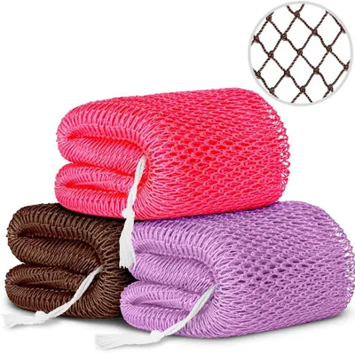 Imagen del producto de Esponja exfoliante para la ducha, de nylon, 1 unidad, para la limpieza corporal