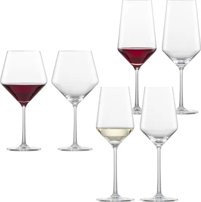 Obrázek produktu pro Sada sklenic na červené a bílé víno Zwiesel Glas PURE 6 ks.