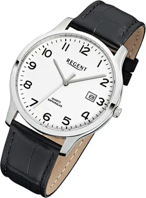 Produktbild von Regent Armbanduhr schwarz F-1025 Herren Analog-Quarzuhr URF1025