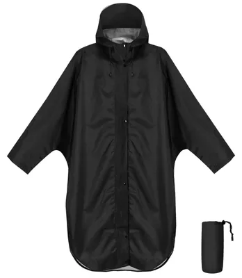 Productafbeelding van Regenjas regenponcho poncho - Waterdicht - Met capuchon en mouwen - Voor volwassenen