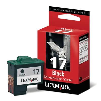 Produktbild von Lexmark Black Ink Cartridge No. 17, Schwarz, Tinte auf Pigmentbasis, 1 Cartridge