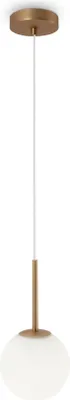 Image de Suspension, métal verre, or, D 15 cm