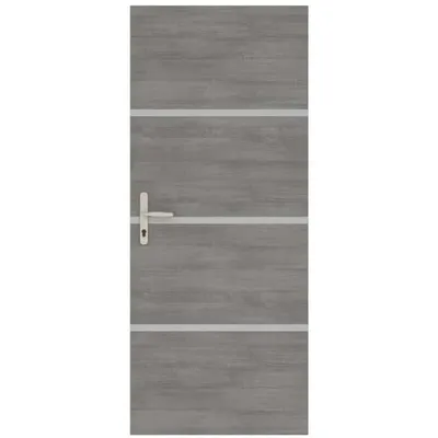 Produktbild von Renovierungsset für Innentüren – NORDLINGER PRO – 4 Bleche 85 x 50 cm und 3 Profile 85 x 2 cm – Achatgrau
