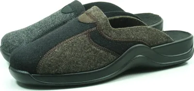 Produktbild von Rohde Schuhe Herren Hausschuhe Pantoffeln Filz Vaasa-H 2743, Größe:43 EU, Farbe:Grau