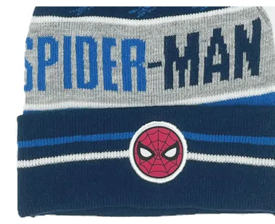 Produktbild von Spider-Man Kinder Winter Bommel-Mütze Jungen , Größe:54