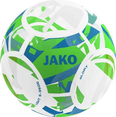 Produktbild von JAKO Unisex Lightball Glory, Farbe:weiß/neongrün/JAKO blau, 350g, Größe:5