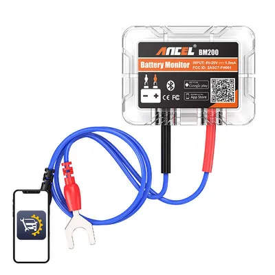 Obrázok produktu pre Bezdrôtový Bluetooth tester batérií Ancel Bm200 6-20 V Dc