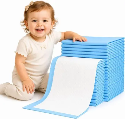 Zdjęcie produktu dla Aluz Jednorazowe Podkłady do Przewijania 100 szt. 33x45 cm Miękkie Szybkoschnące dla Niemowląt Dzieci i Seniorów