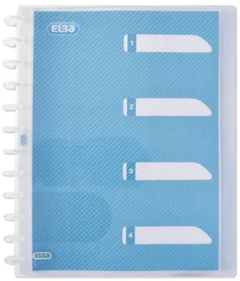 Productafbeelding van Elba 100205613, A4, Polypropyleen (PP), Blauw, Transparant, 30 vakken, 1 stuk