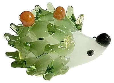Produktbild von Handgeblasene Igelfigur, Mini-Glastierskulptur, Sammlerstück, Geschenk für Zuhause, Schlafzimmer, Tischdekoration