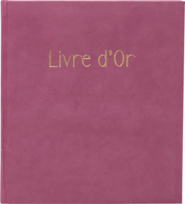 Image de Exacompta Livre d'or 140 pages tranche or Skandi Vieux rose 390E