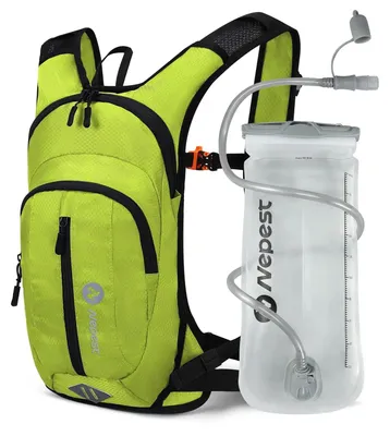 Produktbild von Trinkrucksack Fahrradrucksack - 8 L - Mit Trinkblase 2 L - Reflektierend