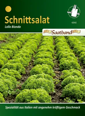 Produktbild von Schnittsalat Lollo Bionda (Saatband) | Salatsamen von N.L. Chrestensen