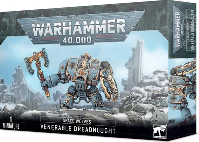 Obrázok produktu pre Games Workshop Space Wolves Venerable Dreadnought, zberateľská figúrka, Videohra