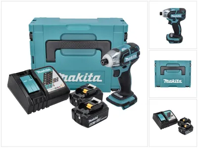 Immagine prodotto di Avvitatore a impulsi a batteria Makita DTS 141 RGJ 18 V 40 Nm 1/4" brushless + 2x batteria ricaricabile 6,0 Ah + caricabatterie + Makpac