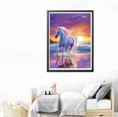 Obrázok produktu pre Sada na diamantovú maľbu s motívom koňa, 30 x 40 cm, pre dospelých a deti
