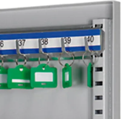 Produktbild von Sicherheitsschrank für 60 Schlüssel - verstellbare Haken - grau - S