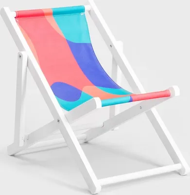 Obrázek produktu pro HOMLA Lehátko COLOR FIESTA dřevěné mini bílé 42x58,5x52,5