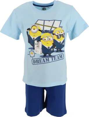 Immagine prodotto di Pigiama corto dei Minions per bambini - Pigiama corto in morbido cotone 110/116
