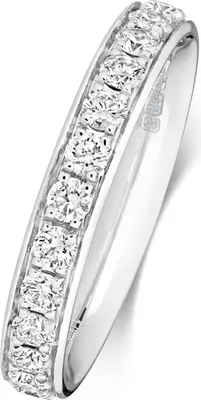 Produktbild von Platin 950 3,1mm Slight Court Form Damen - Diamant Trauring/Ehering/Hochzeitsring Brillant-Schliff 1.00 Karat G - SI1, 51 (16.2); TRS18740PT950RSL